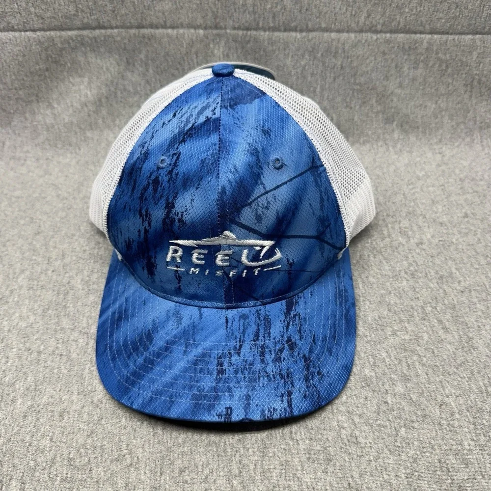 RealTree Hat Blue Fishing Trucker Snapback Cap New Reel Misfit Embroidery Beach